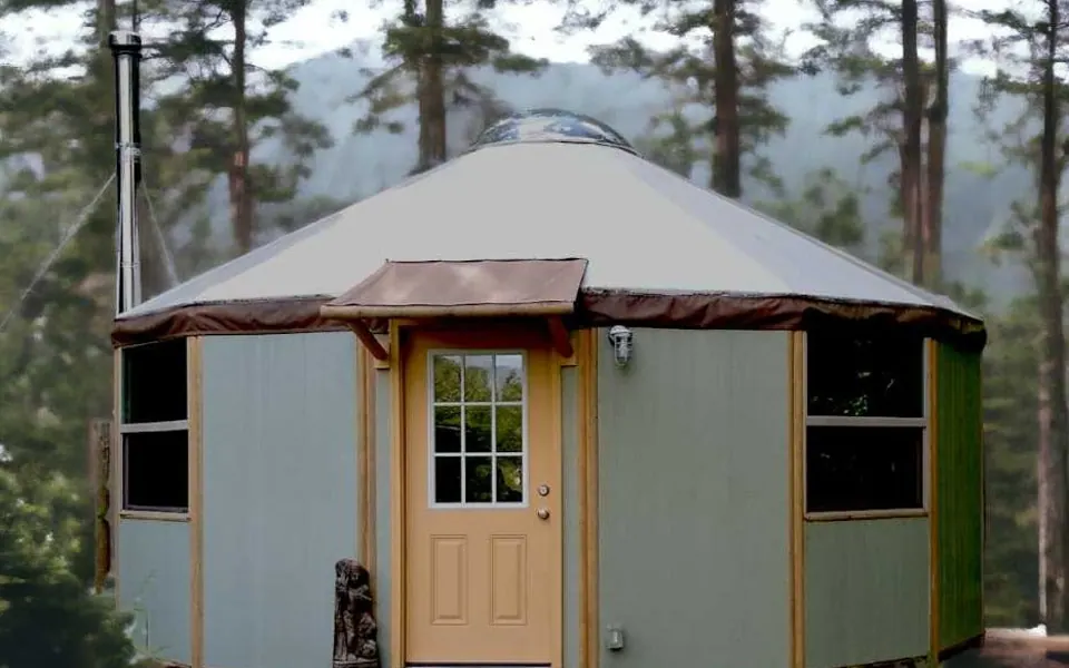 Freedom Yurt-Cabins 16 Wall Luxury Yurt-Cabin Kit (solid walls)